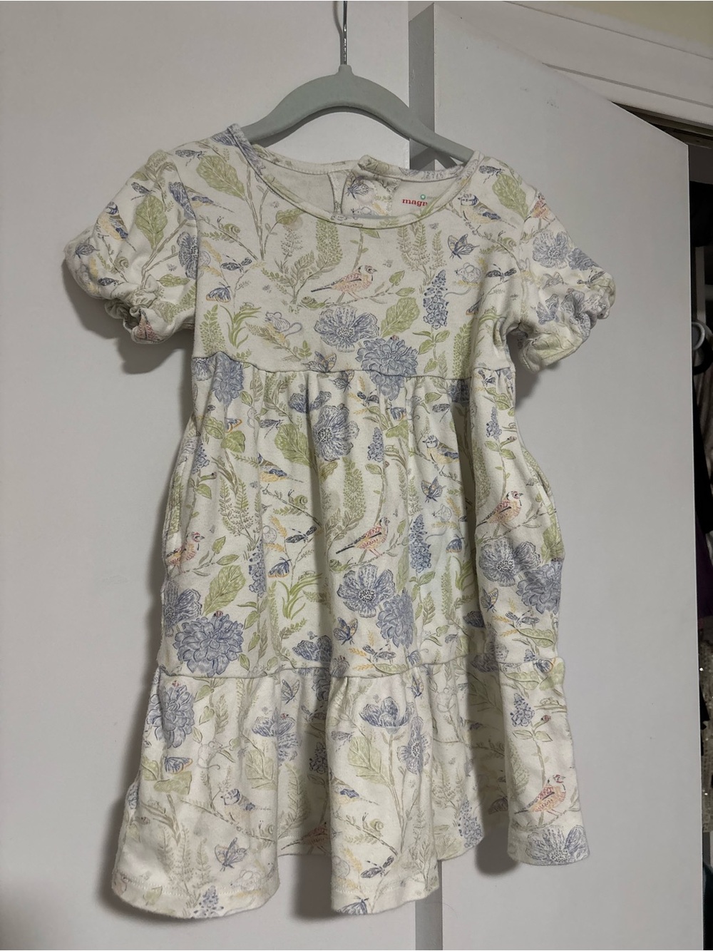 Magnetic Me floral dress birds butterfly 4T